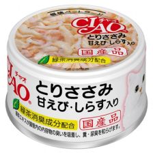 Ciao 雞肉 甜蝦 +白飯魚 85g (A-20)