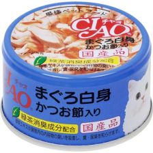 Ciao 白身吞拿魚+木魚片 85g (A-85)