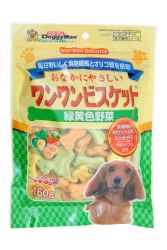 Doggyman Bowwow Biscuit Green & Yellow Vegetable 160g