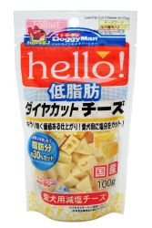 Doggyman Hello Low-Fat Daimond Cut Cheese 100g