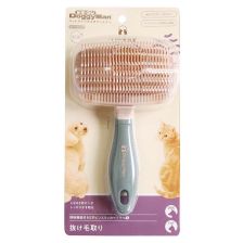 Doggyman Easy Cleaning Gentle Slicker Brush For Dog & Cat (S)