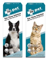 DR.Pet Ear Clean Solution with Tea Tree Oil & Aloe Vera 4oz