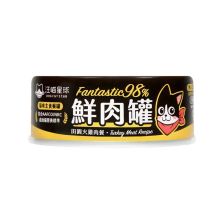 貓用 Fantastic 98% 鮮肉無膠主食罐 80g 田園火雞