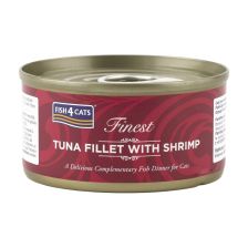 Fish4Cats 吞拿魚塊及鮮蝦貓罐頭 70g