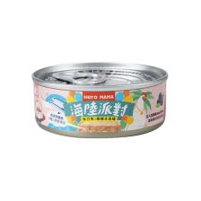 HeroMama [貓]海陸派對主食罐 秋刀魚雞 80g