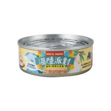 HeroMama [貓]海陸派對主食罐 鱸魚雞 80g
