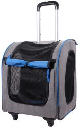 Ibiyaya Liso Parallel Transport Pet Carrier - Slate/Sapphire