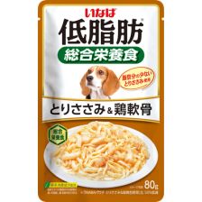 Inaba 低脂肪綜合營養狗軟包-雞肉雞軟骨 80g