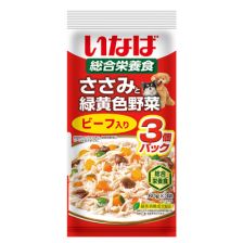 Inaba 雞肉+野菜軟包狗糧 (牛肉) 60gx3