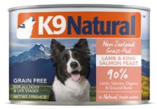 K9 Natural 狗罐頭 - 羊肉及三文魚盛宴 170g