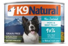 K9 Natural 狗罐頭 - 藍尖尾鱈魚牛肉 170g