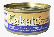 Kakato 罐頭 - 三文魚 + 雞肉 70g (Jelly)