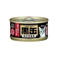 黑罐Mini  貓罐頭 - 吞拿魚 + 鰹魚 80g