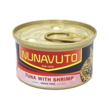 Nunavuto 純吞拿魚片+蝦罐 80g NU-05