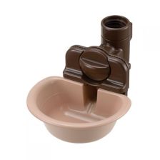 Richell Pet Water Dish S - Brown