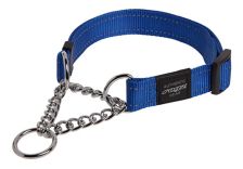 Rogz Utility Obedience HalfCheck Collar (M) (blue)