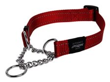 Rogz Utility Obedience HalfCheck Collar (M) (red)