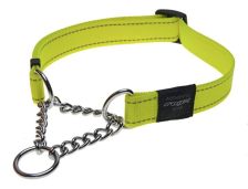 Rogz Utility Obedience HalfCheck Collar (M) (dayglow yellow)