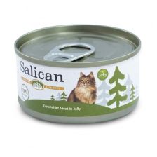 Salican 白肉吞拿魚貓罐頭 (唶喱)85g (墨綠)
