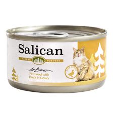Salican 鴨肉貓罐頭 (肉汁) 85g (黃)