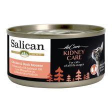 Salican 鴨肉,雞肉慕斯貓罐 (腎臟護理) 80g (橙)