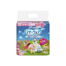 Unicharm 母犬用禮儀褲 (42片裝) SSS (1.5-3.5kg)(15-25cm)