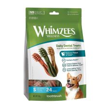 Whimzees 小型犬 牙刷形高效潔齒骨 24支