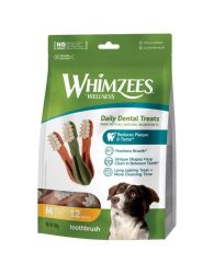 Whimzees 中型犬 牙刷型高效潔齒骨(白色刷頭) 12支