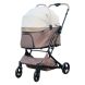 Air Maes - Airy GO 3合1一秒收摺寵物推車 - 摩卡奶油卷