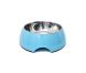 不銹鋼圓形寵物碗 M - 17.5*6.5cm  (BB藍)
