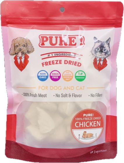Pure  凍乾 100% 純雞肉塊 100g