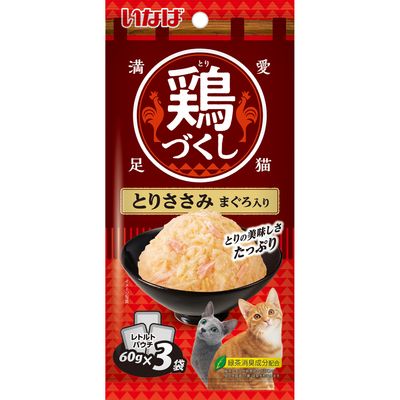 Inaba 全雞宴軟包 雞肉 吞拿魚入 60g x 3