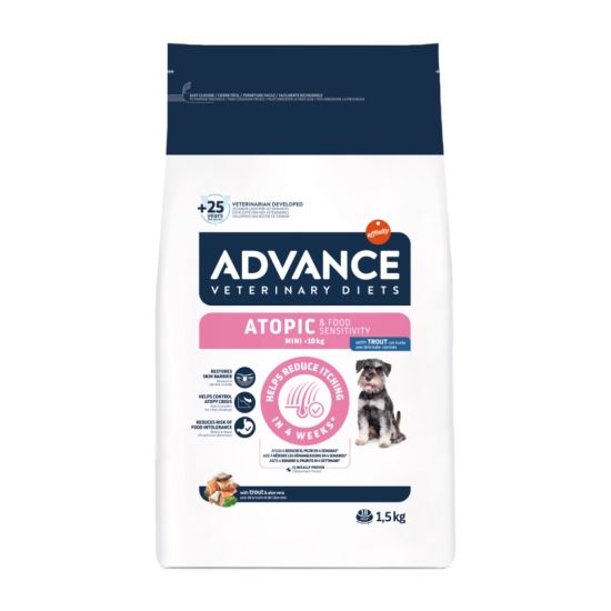 ADVANCE 處方狗糧–小型犬皮膚專用1.5kg,適合1-10kg