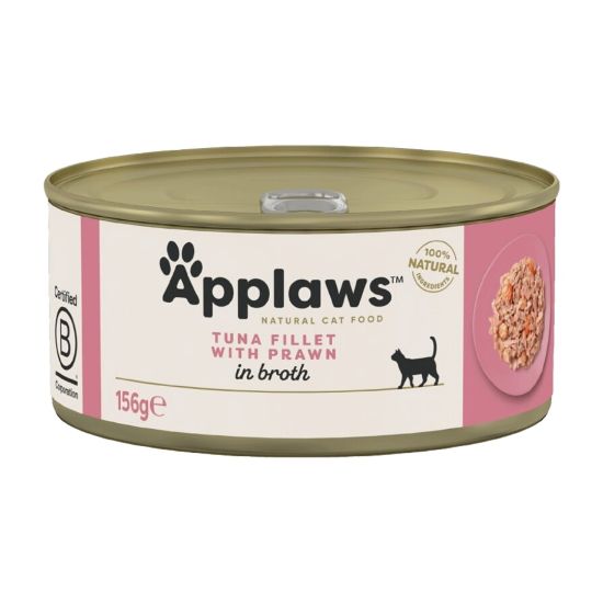 Applaws 貓罐頭 156g - 吞拿魚+蝦 (no2008) 