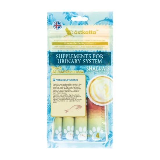 Astkatta 白鰹吞拿魚，新鮮走地雞肉，海鱸魚營養肉泥 (14gx4)