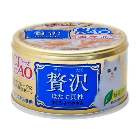 Ciao 奢華 帶子吞拿魚+雞肉 80g (A-142)