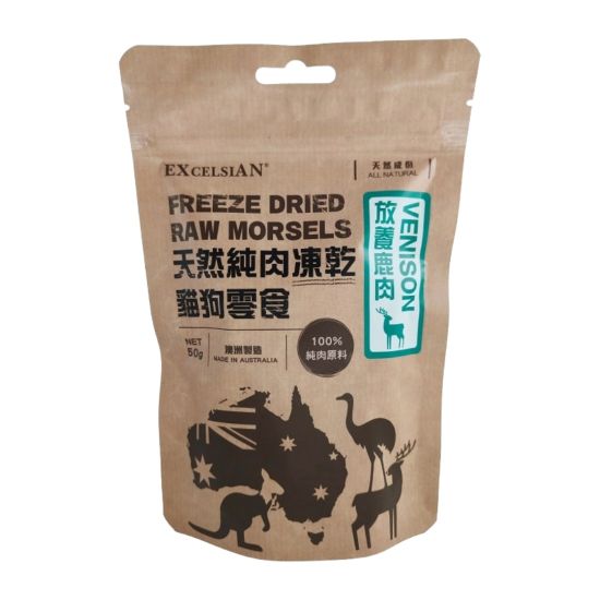 Excelsian 天然純肉凍乾貓狗零食 - 放養鹿肉 50g