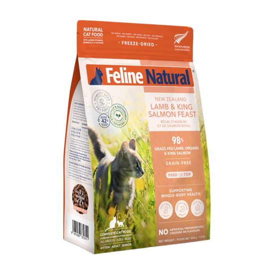 F9 Natural 凍乾貓糧 - 羊肉三文魚盛宴 800g