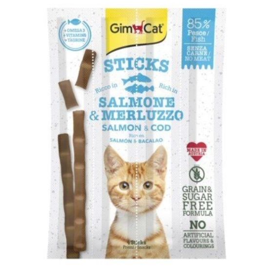 GimCat 三文魚加鱒魚肉條4支裝