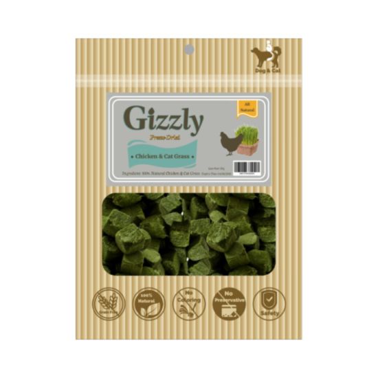 Gizzly 去毛球貓草雞肉