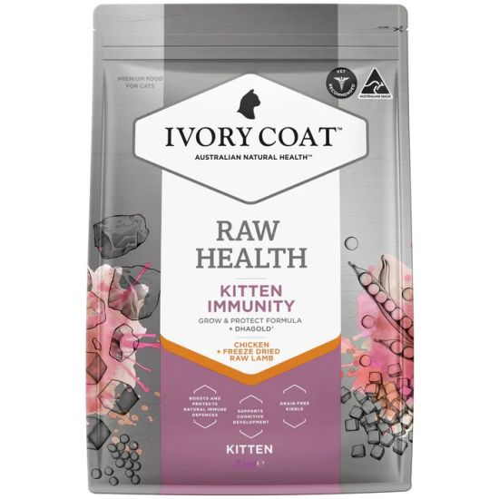 Ivory Coat 免疫力增強幼貓糧 (雞肉乾糧+生羊肉凍乾) 2kg