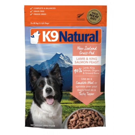 K9 Natural 凍乾狗糧 - 羊肉三文魚盛宴 500g