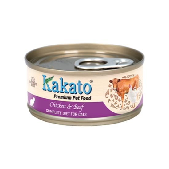 Kakato 貓罐頭 - 雞肉+牛肉 70g