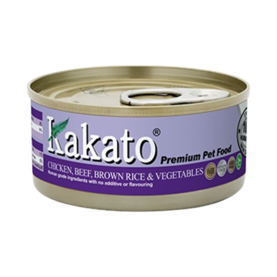 Kakato 罐頭 - 雞 + 牛 + 糙米 + 菜 170g