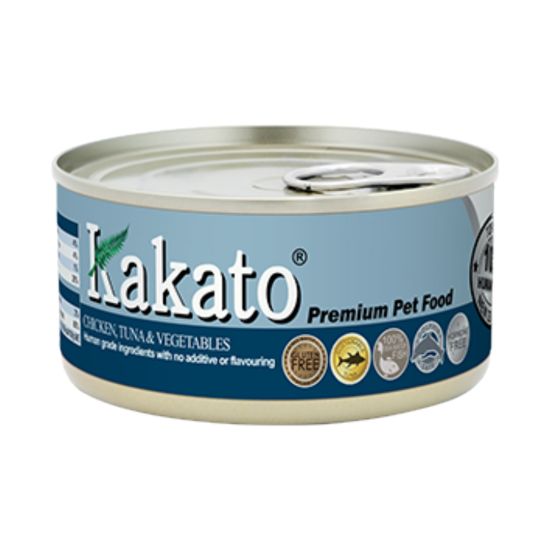 Kakato 罐頭 - 雞 + 吞拿魚 + 菜 170g