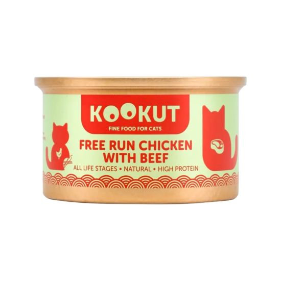 KOOKUT 放養雞牛肉 70g 貓罐頭  