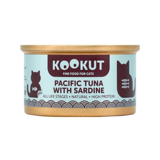 KOOKUT 太平洋吞拿魚沙甸魚 70g 貓罐頭 