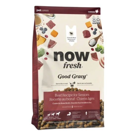 NOW 老犬香濃火雞骨湯外層乾糧-牛肉配方 22磅 (含穀物)