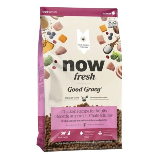 NOW 成貓香濃火雞骨湯外層乾糧-雞肉配方 3磅 (無穀物)