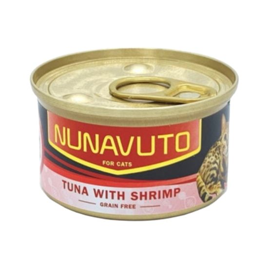 Nunavuto 純吞拿魚片+蝦罐 80g NU-05